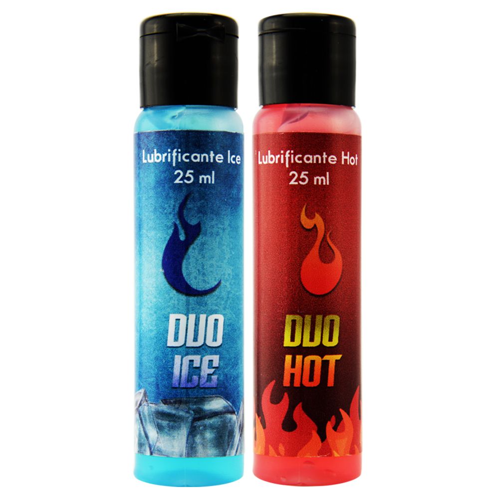 Liby Sex Shop Duo Ice And Hot Funcional Dupla SensaÇÃo 25ml Cada Frasco Liby Sex Shop